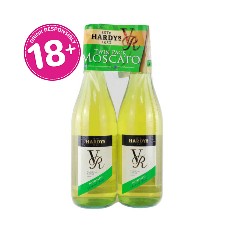 Hardys VR Moscato Sweet And Fruity White Wine 750ml Twin Pack