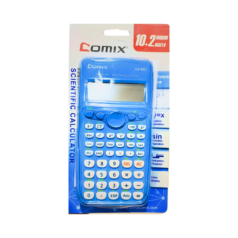 Comix CS-85C Scientific Calculator 240 Function Funky Blue