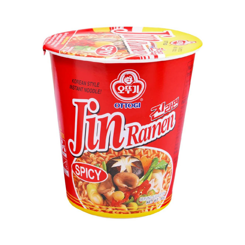 Ottogi Instant Noodles Jin Ramen Spicy 65g
