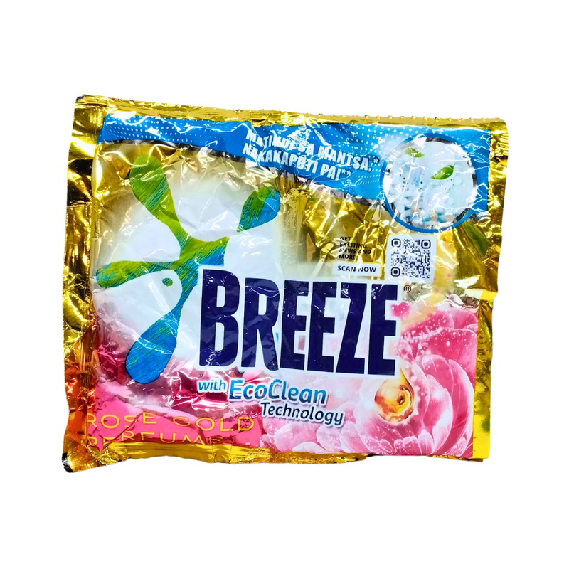 Breeze Powder Detergent With EcoClean Technology Rose Gold Perfume 64g