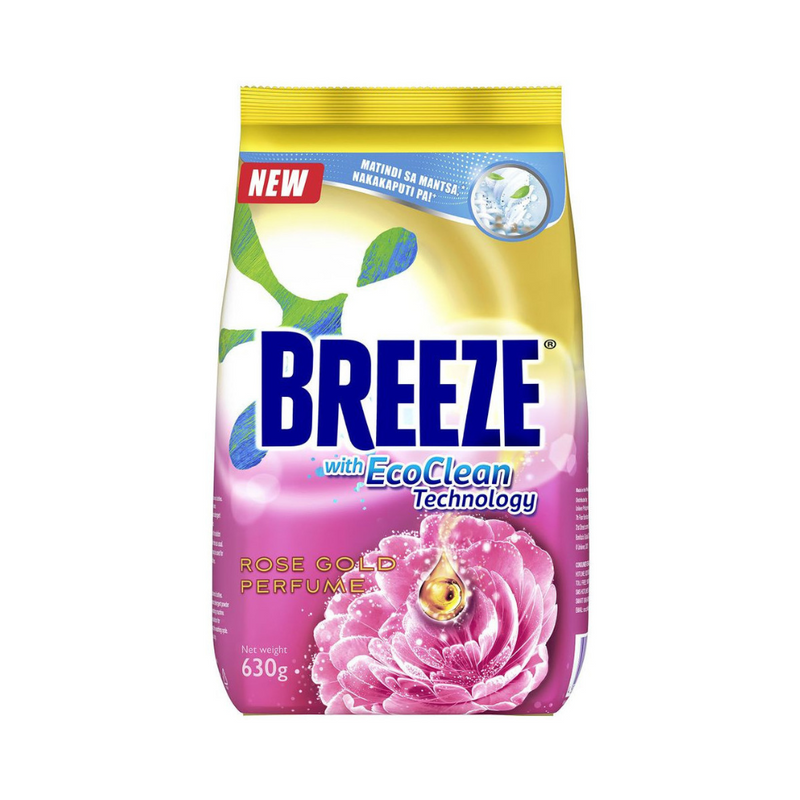 Breeze Detergent Powder Rose Gold Perfume Pouch 630g