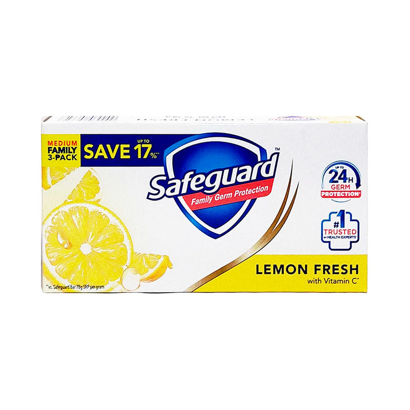 Safeguard Bar Soap Lemon Fresh Tripid Pack 85g x 3's