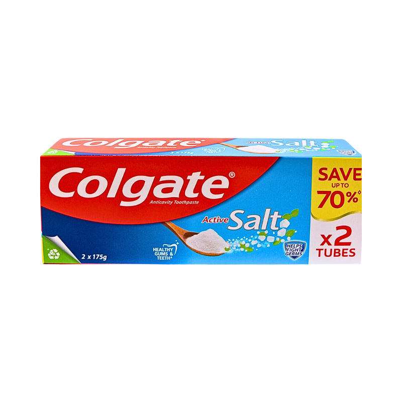 Colgate Toothpaste Active Salt 175g x 2's