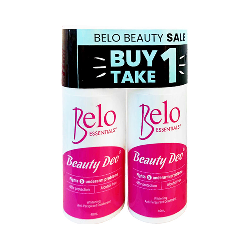 Belo Essentials Beauty Deo Whitening Roll On 40ml x 2's