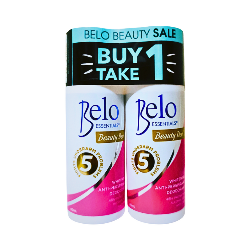 Belo Essentials Beauty Deo Whitening Roll On 40ml x 2's