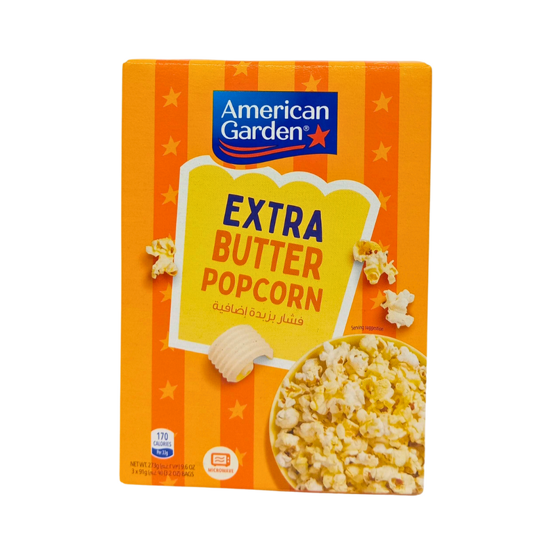 American Garden Popcorn Extra Butter 273g (9.6oz)