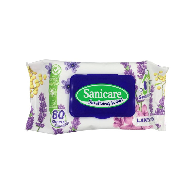 Sanicare Cleansing Wipes Lavender Scents 80's