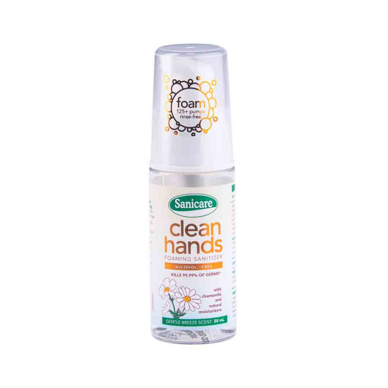 Sanicare Clean Hands Foaming Sanitizer With Gentle Breeze Scent 50ml