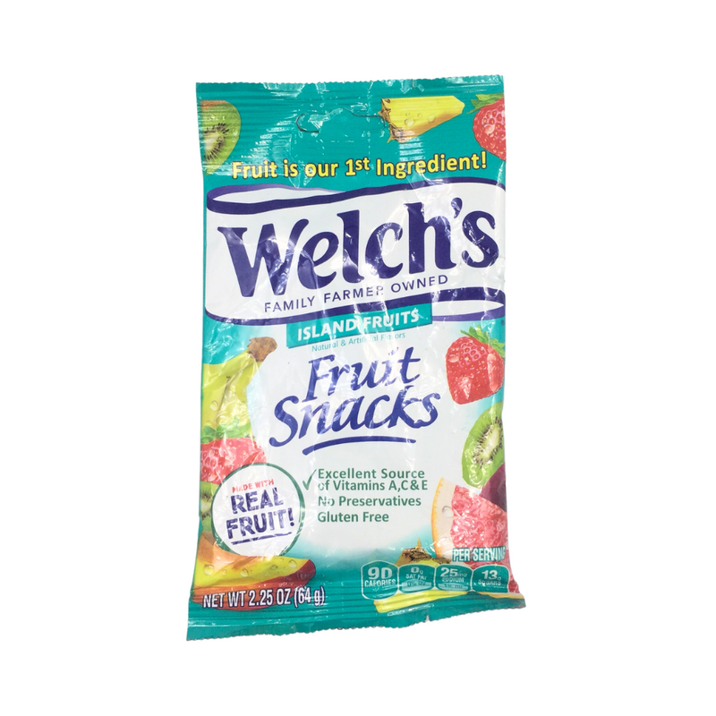 Welch's Fruit Snacks Island Fruits 64g (2.25oz)