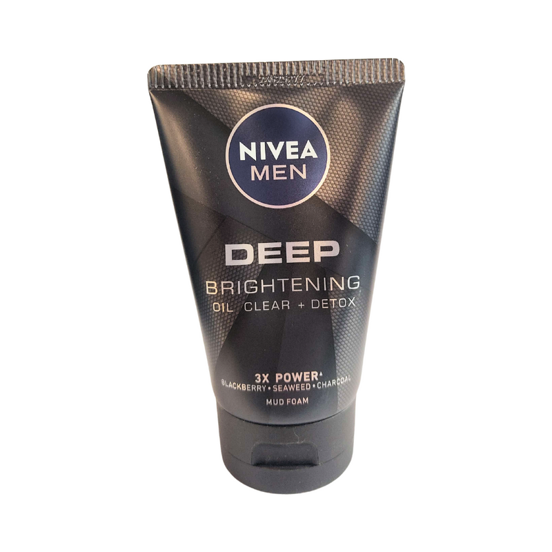 Nivea For Men Brightening Mud Foam Deep Oil Control 100g