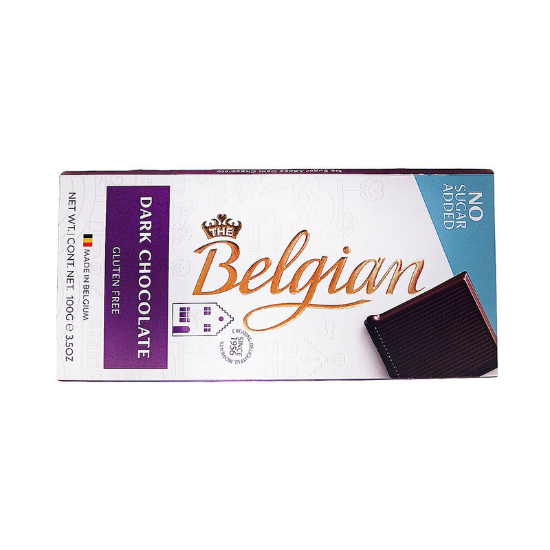 Belgian Chocolates No Sugar Added Dark Chocolate 100g