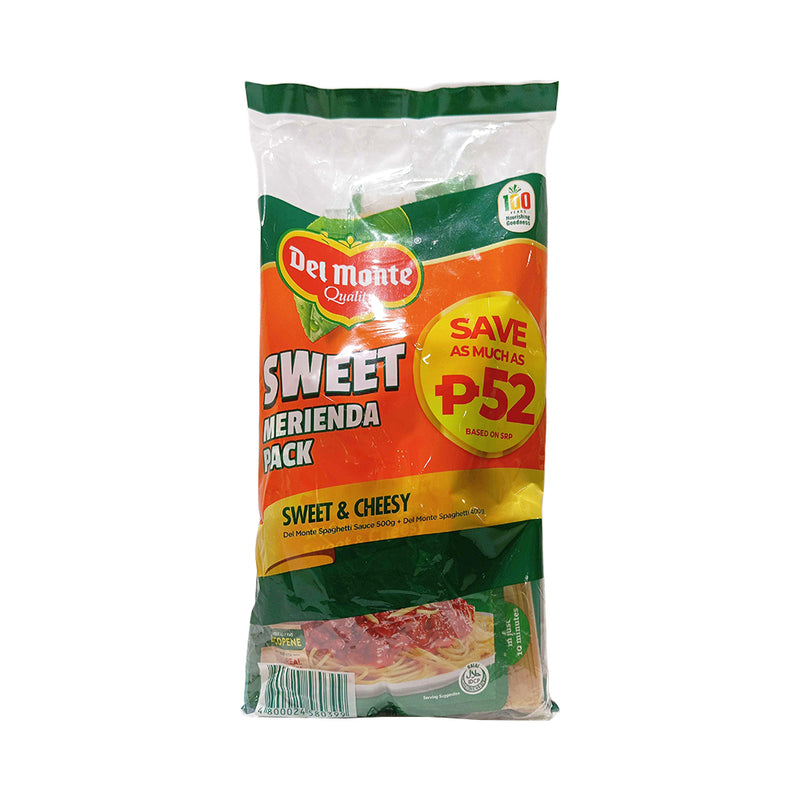 Del Monte Weekend Merienda Combo Spaghetti Sauce Sweet 500g + Spaghetti 400g