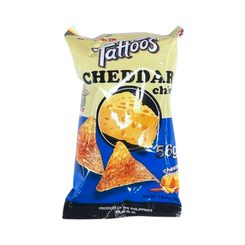 W.L Tattoos Corn Chips Cheddar Chips 56g