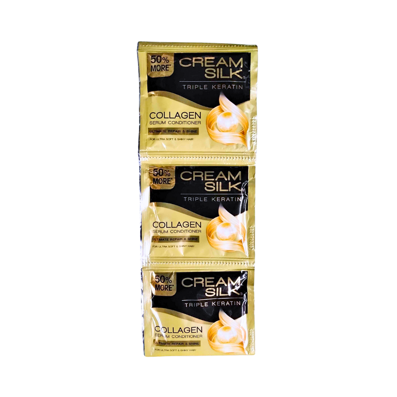 Creamsilk Triple Keratin Rescue Conditioner Ultimate Repair And Shine 10ml x 12's