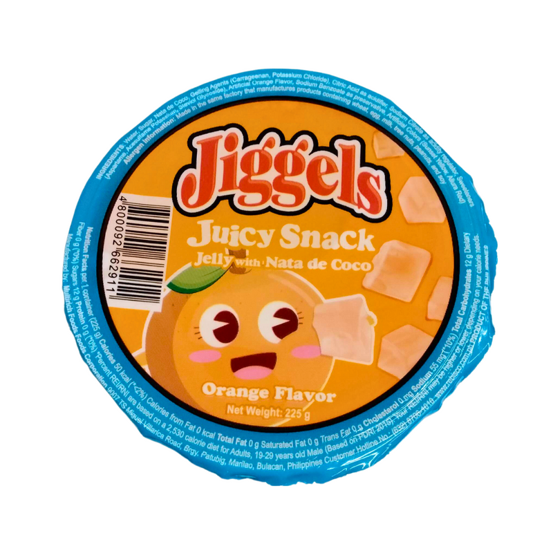 Jiggels Jelly Juice With Nata Orange Flavor 220ml