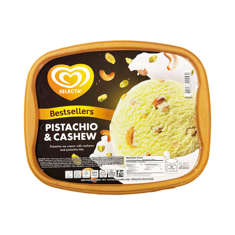 Selecta Ice Cream Pistachio And Cashew 1.3L