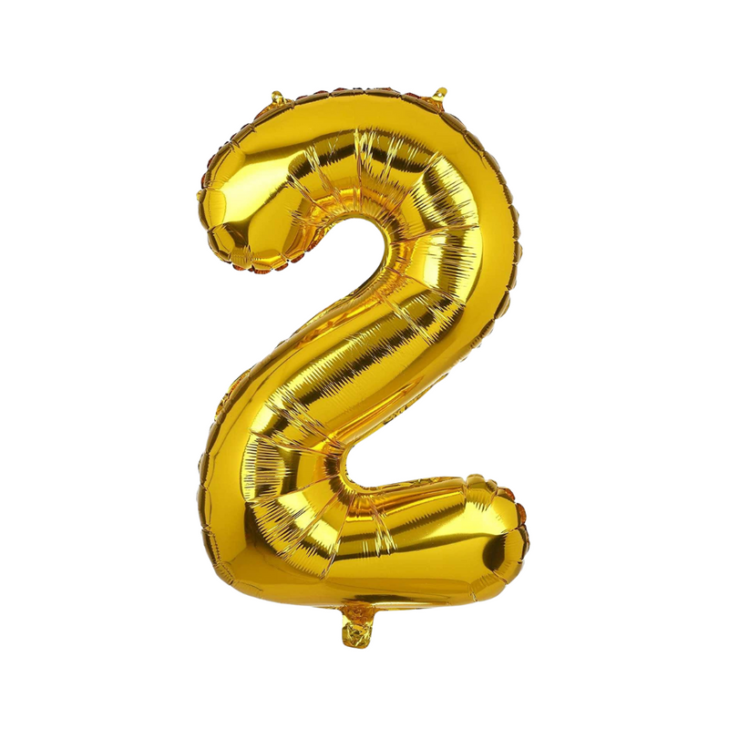 Number Foil Balloon Gold 17in