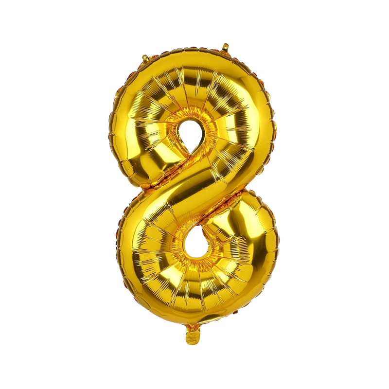 Number Foil Balloon Gold 17in