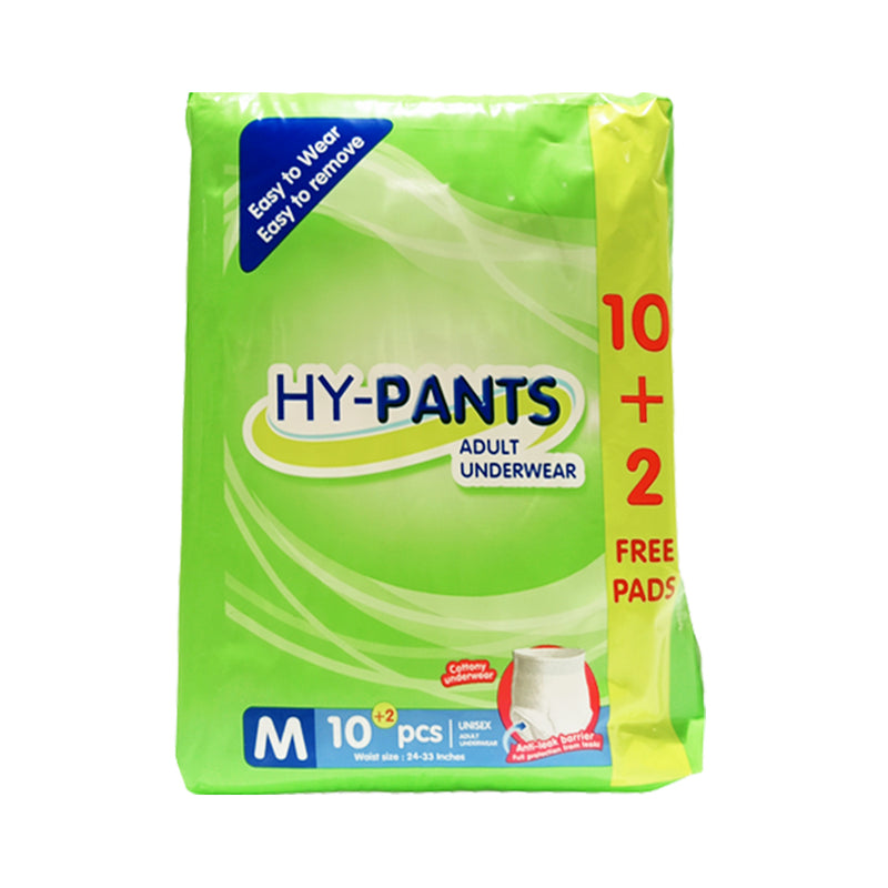 HY-Pants Adult Underwear Medium 10 Pads