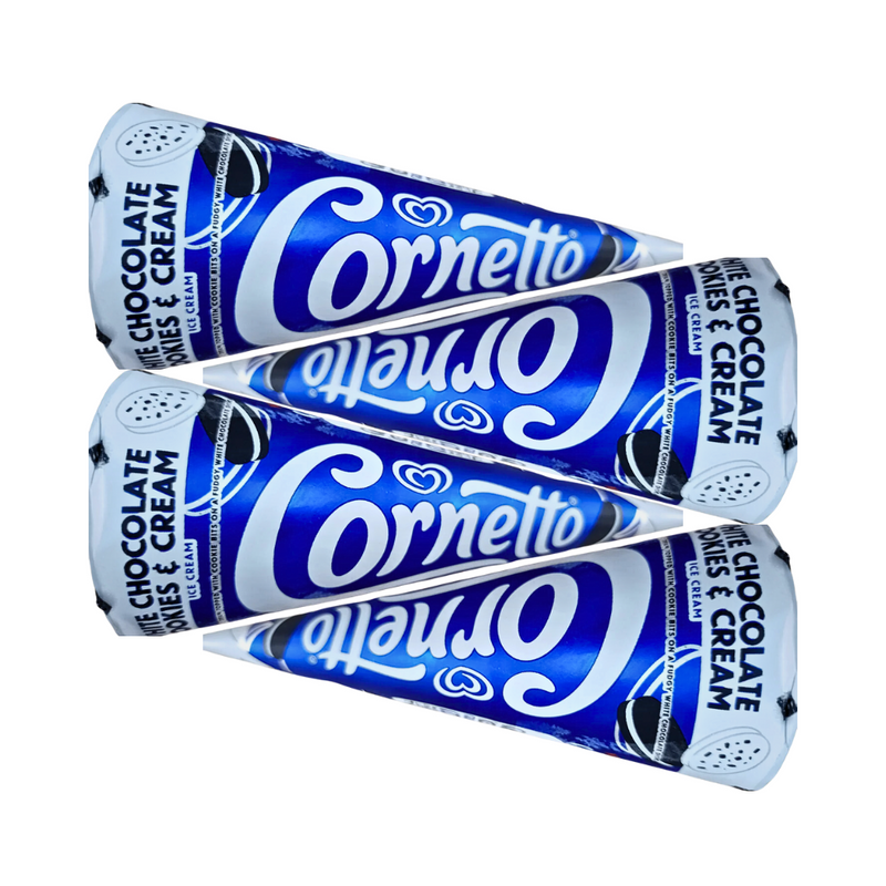 Selecta Cornetto Disc White Choco Cookies And Cream 115ml x 4's