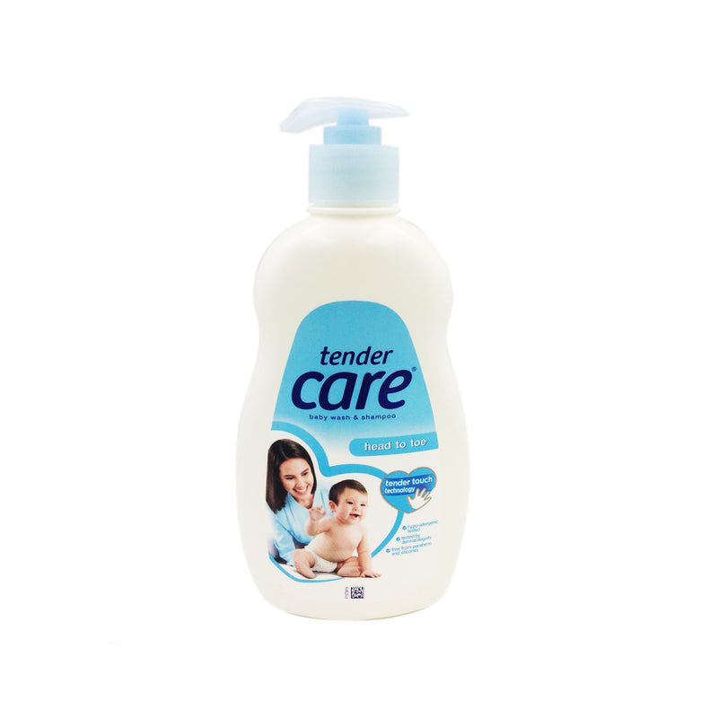 Tender Care Baby Wash and Shampoo Head to Toe Pump 380ml