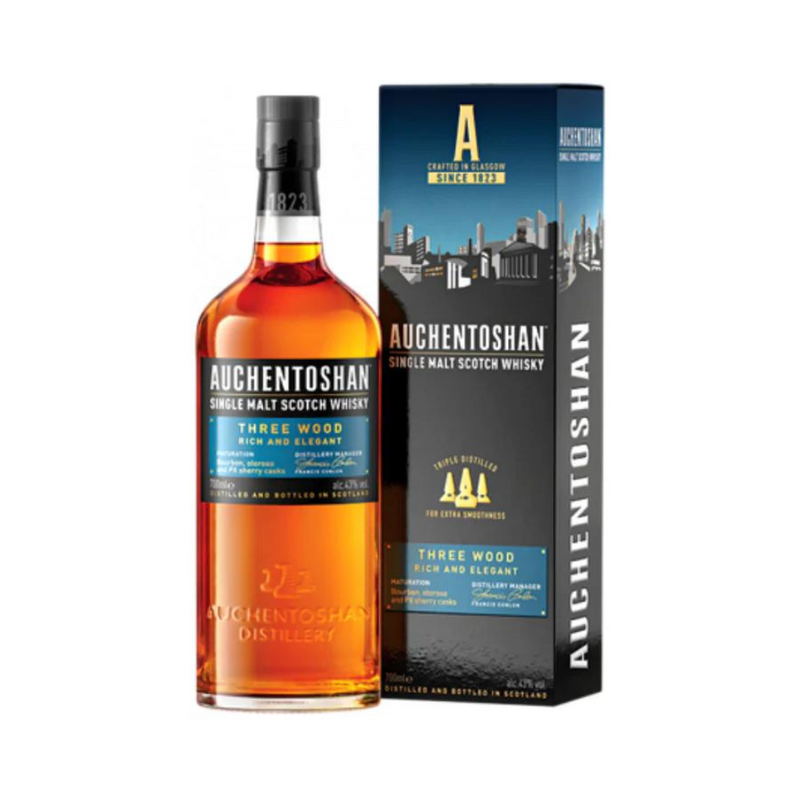 Auchentoshan Three Wood Single Malt Scotch Whisky 700ml