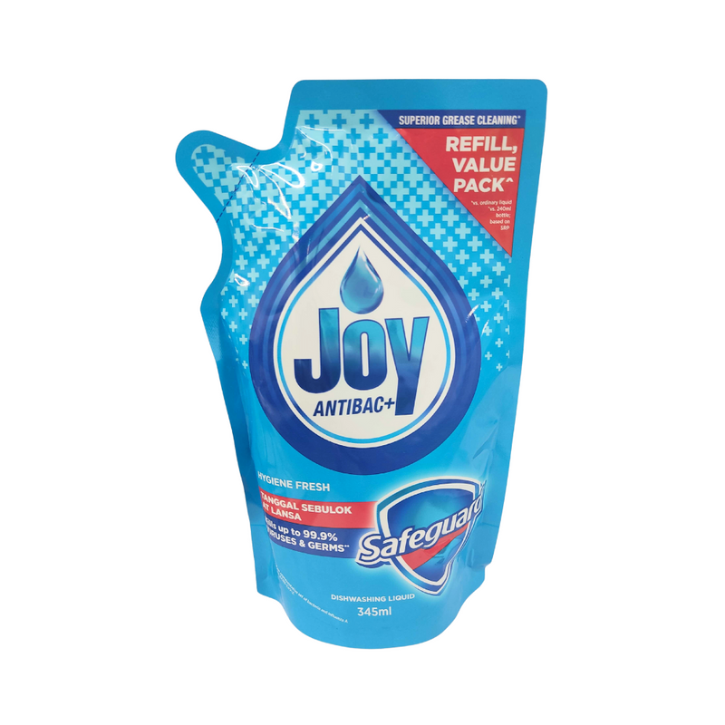 Joy Dishwashing Liquid Pouch Antibac 345ml