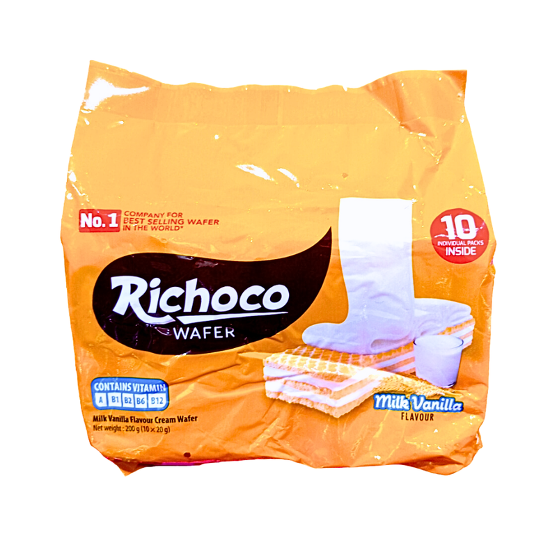 Richoco White Wafer Milk Vanilla 24g x 10's