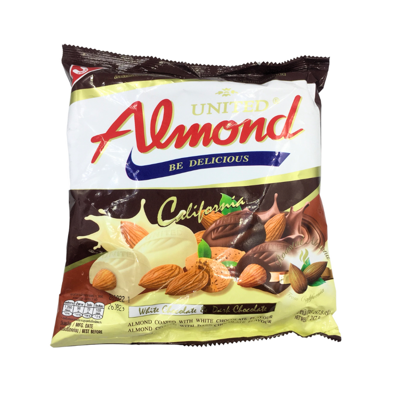 United Almond White Chocolate And Dark Chocolate 275g