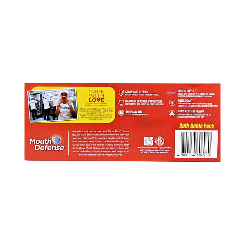 Hapee Explosive Menthol Red Sulit Double Pack 179g x 2s