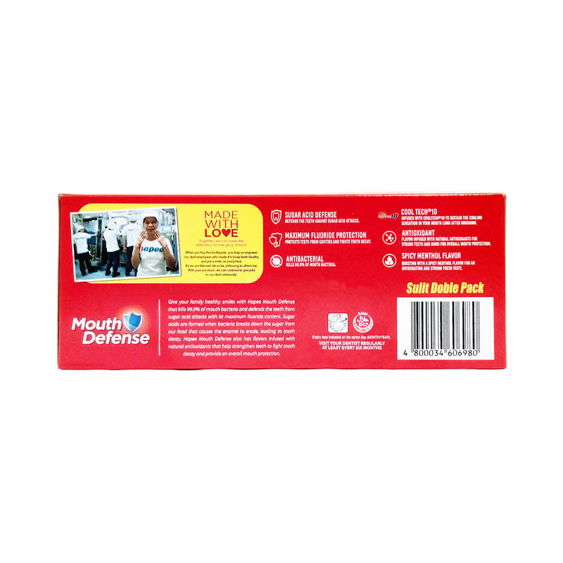 Hapee Explosive Menthol Red Sulit Double Pack 179g x 2's
