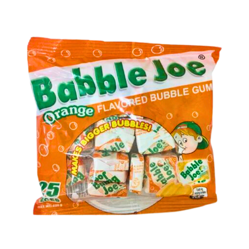 Babble Joe Bubble Gum Orange 25's
