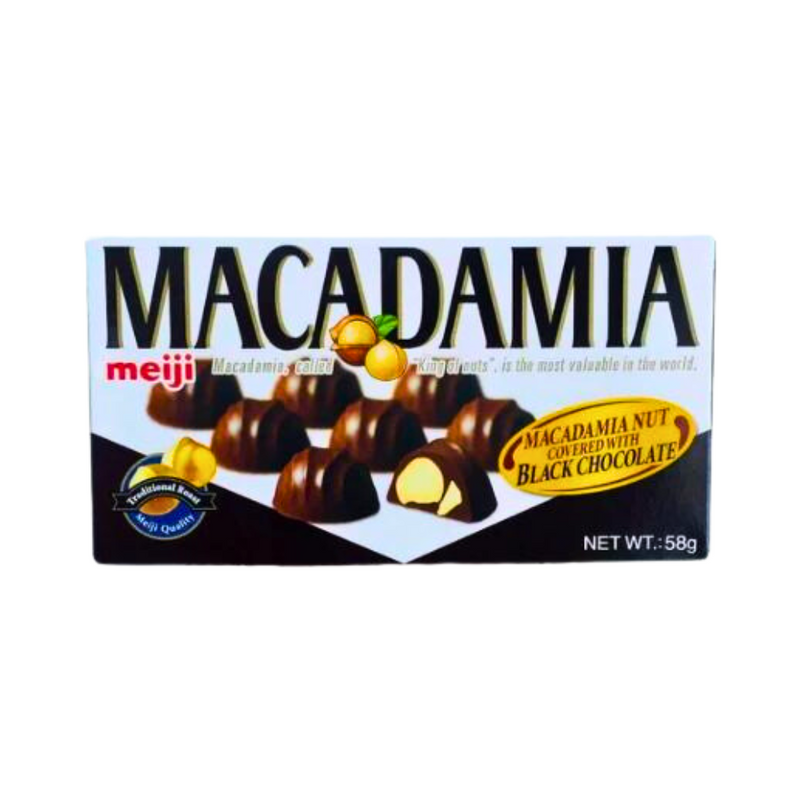 Meiji Macadamia Chocolate Black 58g