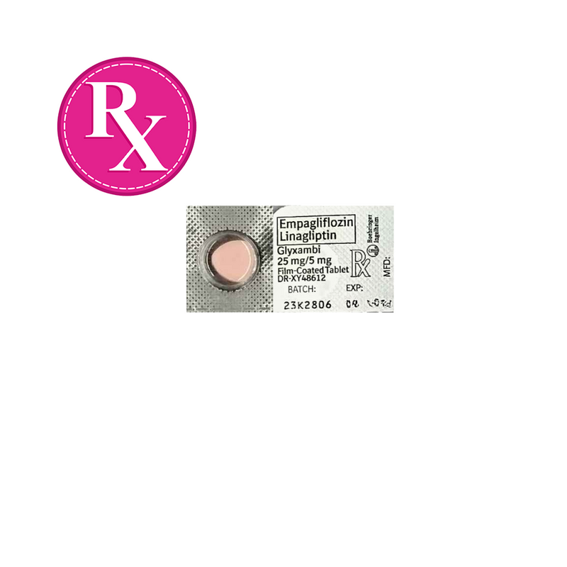 Glyxambi Empagliflozin Linagliptin 25mg/5mg Fc Tablet 1's