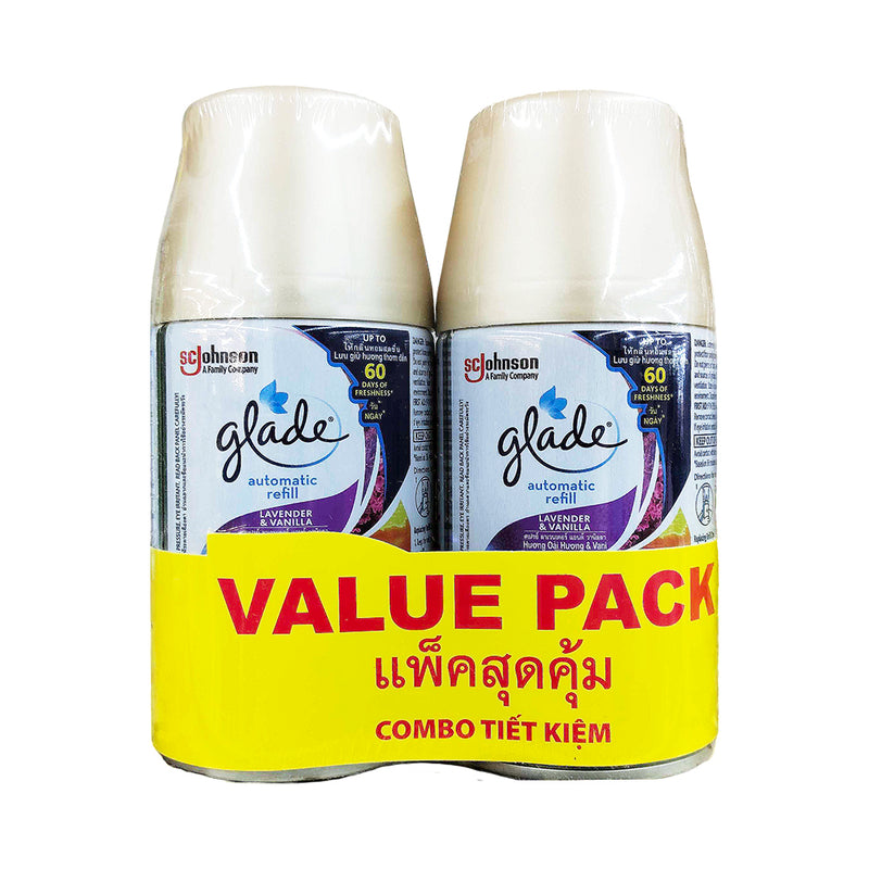 Glade Automatic Spray Refill Lavender And Vanilla 175g Value Twin Pack