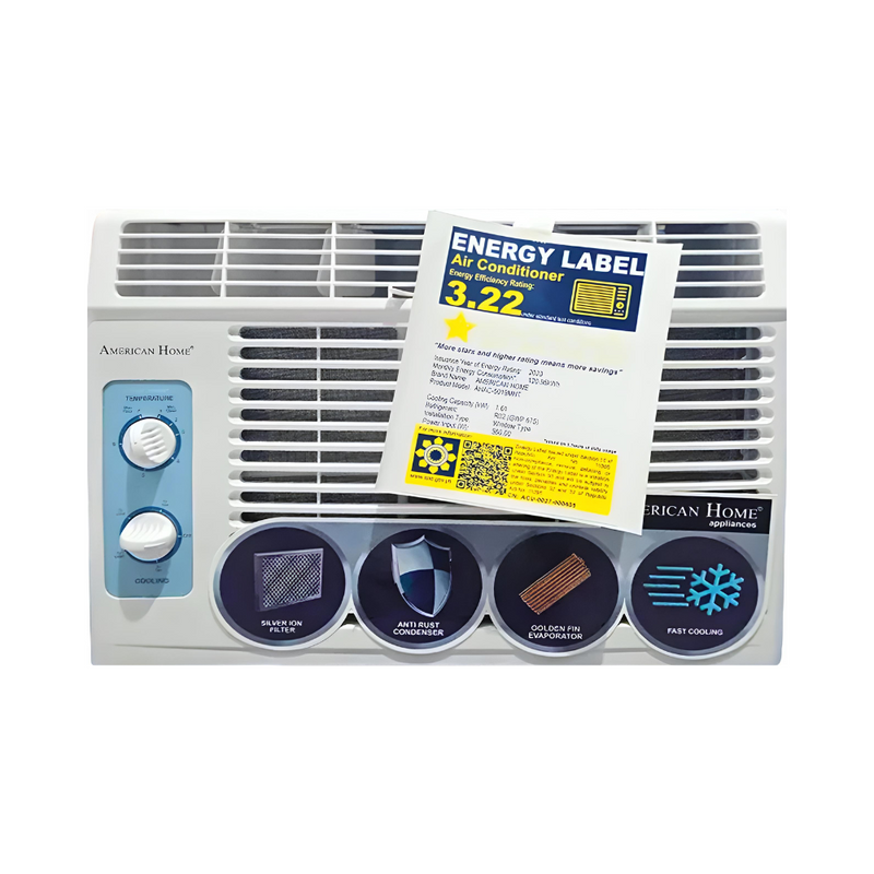 American Home AHAC-5019MNT Window Type Aircon 0.6hp