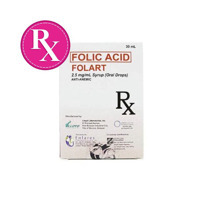 Folart Folic Acid 2.5mg/ml Drops 30ml