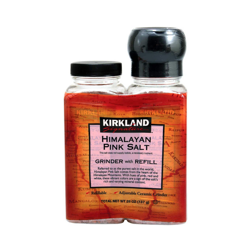 Kirkland Himalayan Pink Salt Grinder With Refill 737g