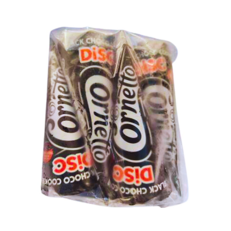 Selecta Cornetto Disc Black Choco Cookie 115ml x 4's