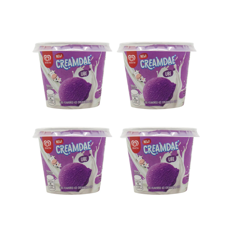 Selecta Cups Ube Creamdae 100ml x 4's