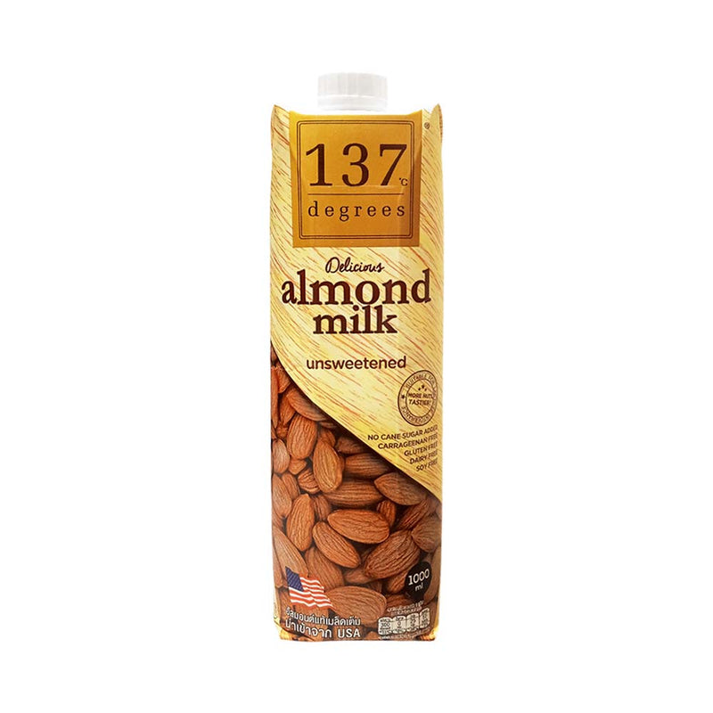137 Degrees Real Almond Milk Original Unsweetened 1L