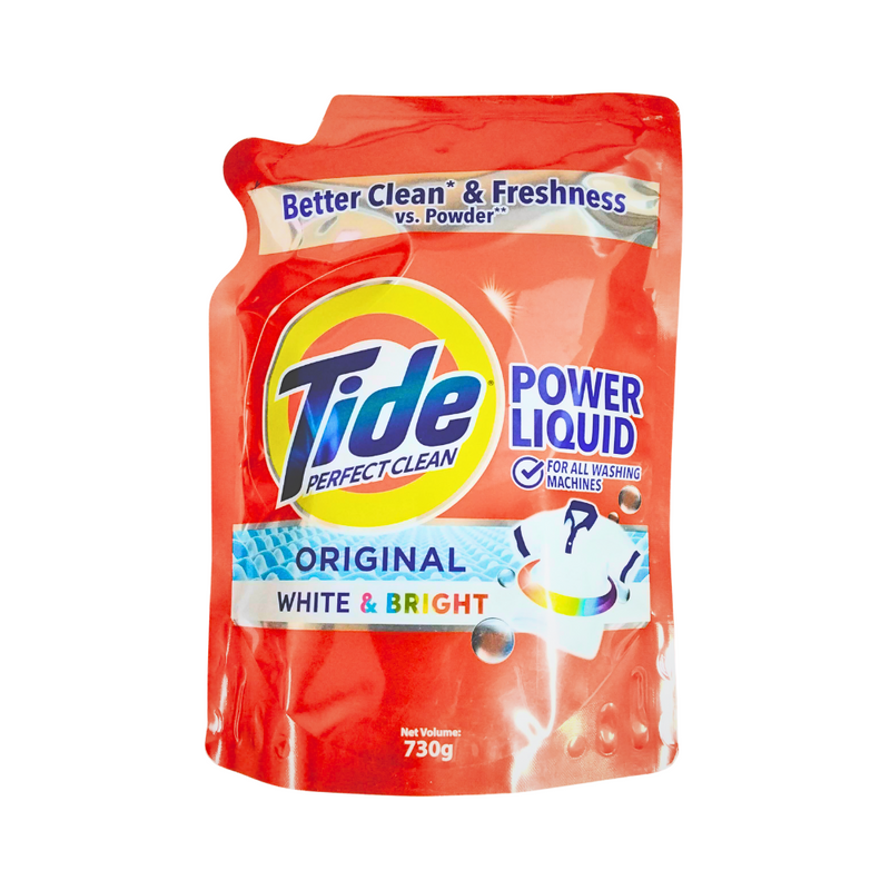 Tide Perfect Clean Power Gel Brilliant Whites Pouch 730g