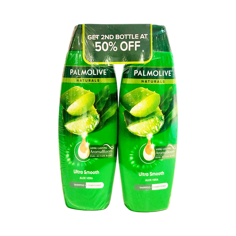 Palmolive Naturals Shampoo And Conditioner Ultra Smooth 180ml x 2's