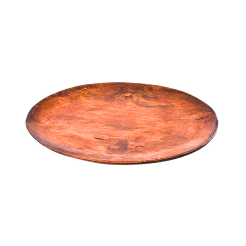 Oval Wooden Plate 10in