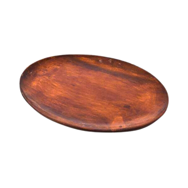 Oval Wooden Plate 12"