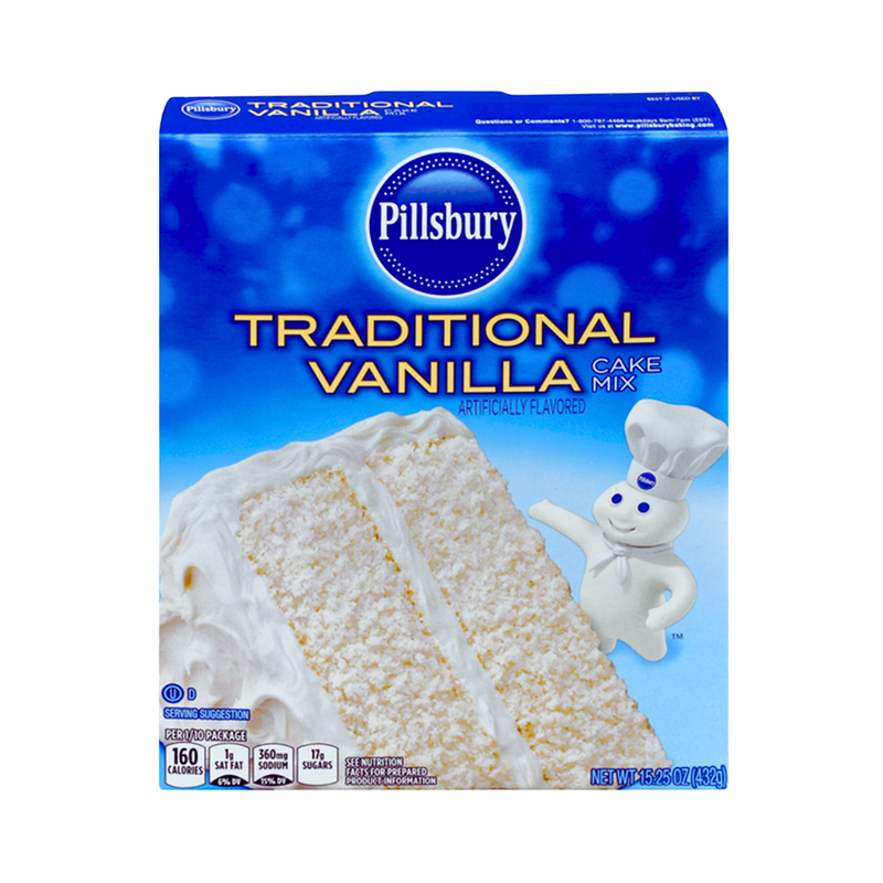 Pillsbury Cake Mix Traditional Vanilla 432g