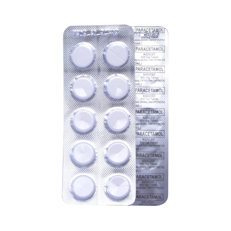 Kidicef Paracetamol 500mg Tablet by 20's