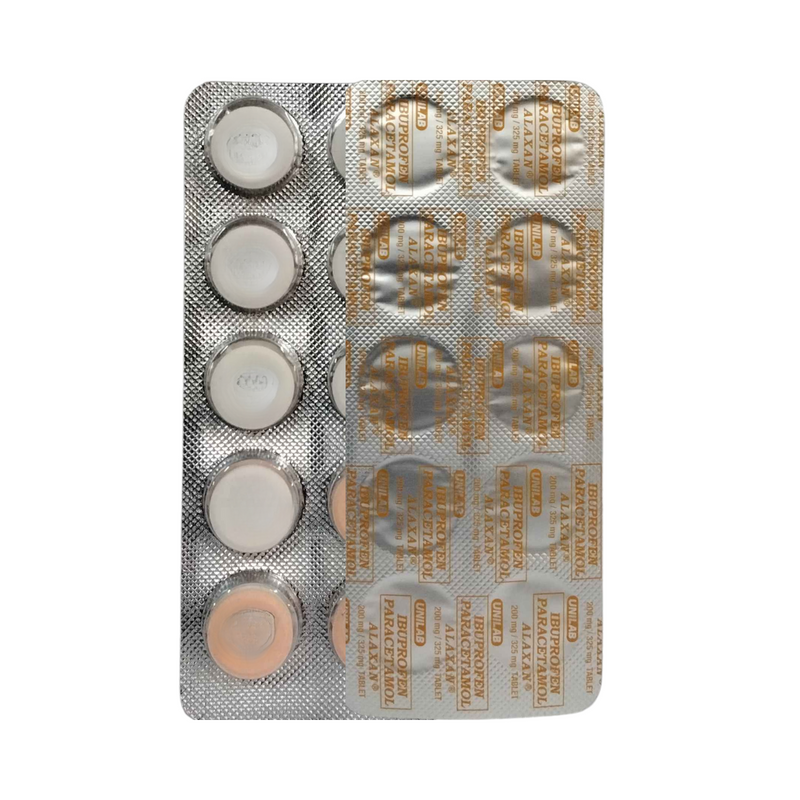 Alaxan Tablet 200mg/325mg 10's