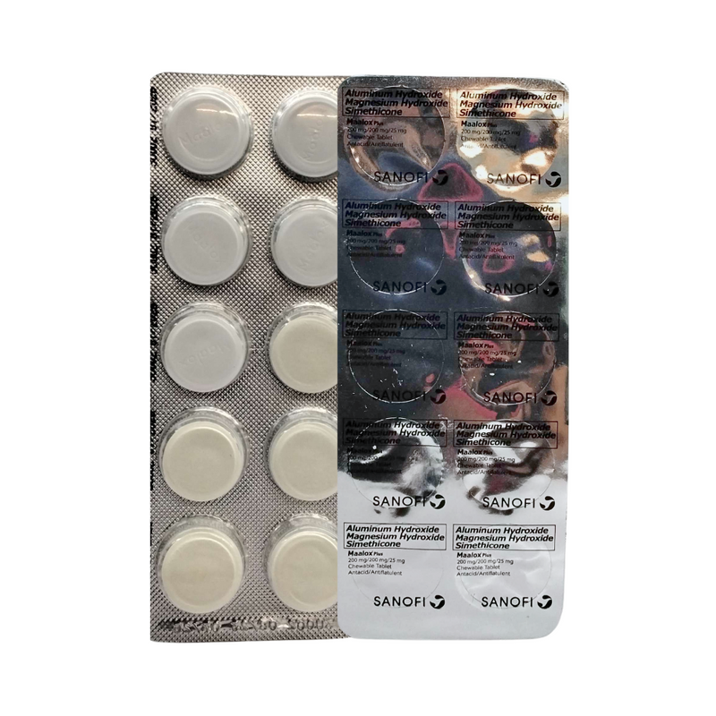 Maalox Plus Strips 10's