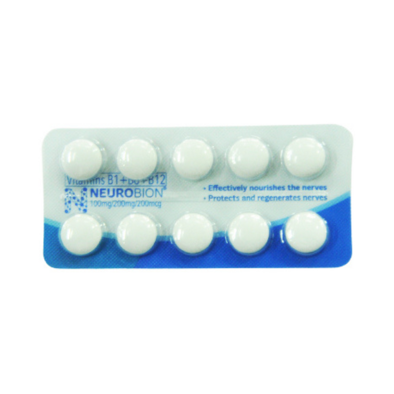 Neurobion 100mg/200mg/200mcg Tablet By 10 's